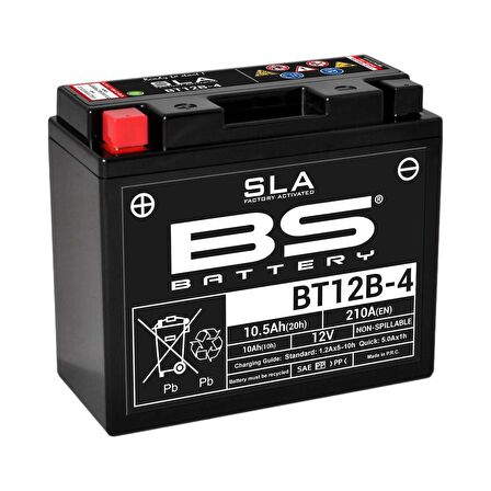 BS BATTERY BT12B-BS Motosiklet Aküsü