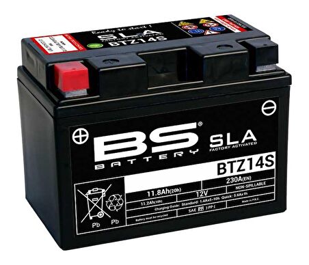 BS BATTERY BTZ14S (SLA) MOTOSİKLET AKÜ