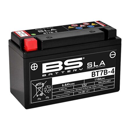 BS BATTERY BT7B-4 (SLA) Motosiklet Aküsü SLA Tipi
