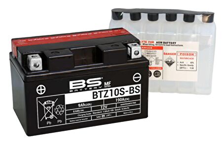 BS BATTERY BTZ10S-BS Motosiklet Aküsü