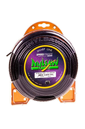 Nylsaw Siyah Tırtıklı Misina 4.0mm 21 Metre