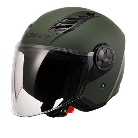 Ls2 Aırflow 2 Yarım Kask Mat Yeşil SMALL