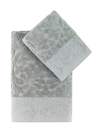 Cotton Jakarlı Novra Havlu Takımı 50x90