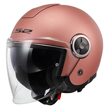 LS2 CLASSY MAT GOLD PEMBE KASK