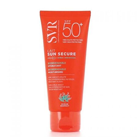 Svr Sun Secure Lait 50+ Faktör Nemlendirici Hassas Ciltler İçin Renksiz Yüz Güneş Koruyucu Krem 100 ml