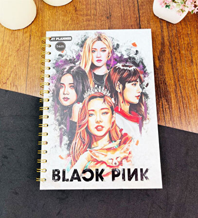 Bts Girl Tasarımlı Konuşan Ajanda ve Havuç Fosforlu Kalem Seti