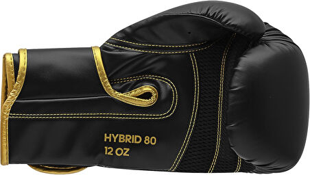 Adidas  ADIH80 Hybrid 80 Boks Eldiveni Kick Boks Eldiveni Siyah Altın