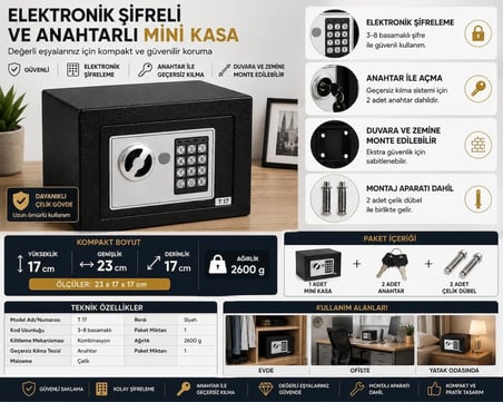Değerli Eşyalarınızı Güvende Tutun: Smith and Locke Elektronik Kasa