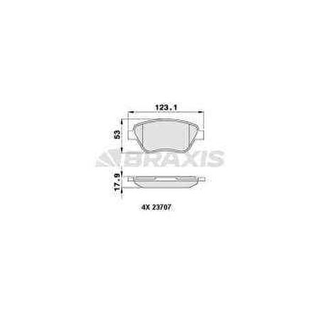 ON FREN BALATASI LINEA 1.3 STILO BRAVO SIENA PALIO ALBEA 1.2 - 1.4 - 1.6 - 1.9D MULTIJET 10 - 01- DOBLO 1 - BRAXIS AA0246