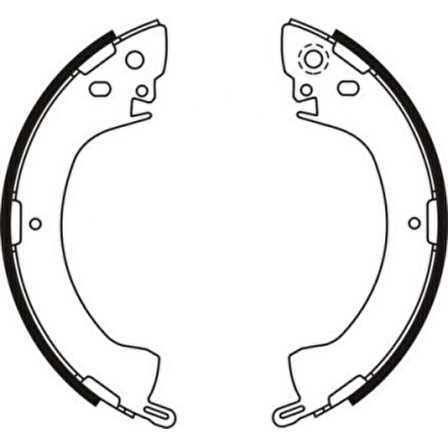 ARKA FREN BALATASI PABUC L300 1990 2008 L200 1986 1996 - BRAXIS AC0022
