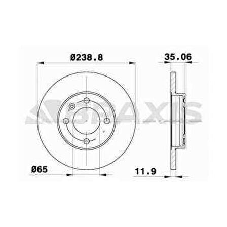 ON FREN DISK AYNASI GOLF I - II - III 1.6 1.8 1.9D 1.9TD 74 83 PASSAT 1.6 1.6D 1.6 TD 1.8 73 88 - BRAXIS AE0052