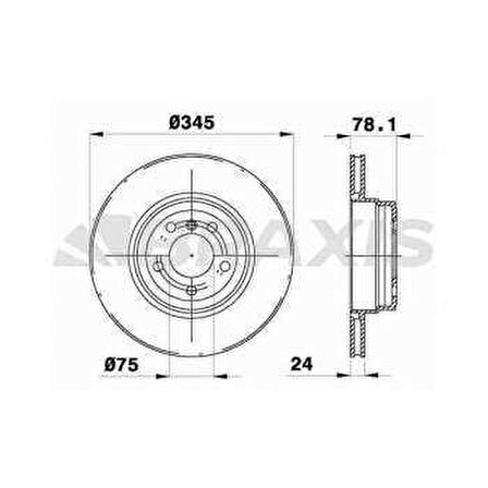 ARKA FREN DISKI BMW E70 F15 E71 F16 - BRAXIS AD1042