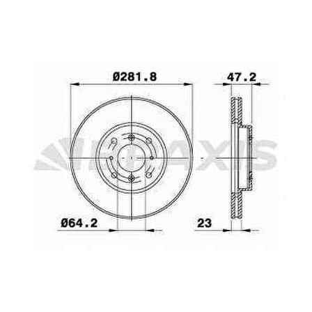 ON FREN DISK AYNASI HONDA CIVIC 1.8I - BRAXIS AD1079