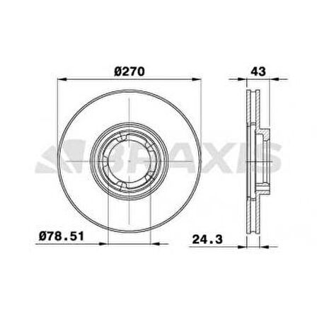 ON FREN AYNASI HAVALI TRANSIT TOURNEO TRANSIT 2.0 - 2.4 - 2.5D - 2.5TD 94-00 15 JANT - BRAXIS AE0157