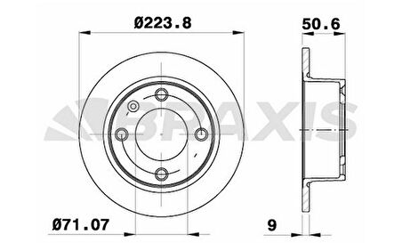 ARKA FREN DISK AYNASI XANTIA 1.8I 93>01 2.0I (93 01). 3.0I 97>00