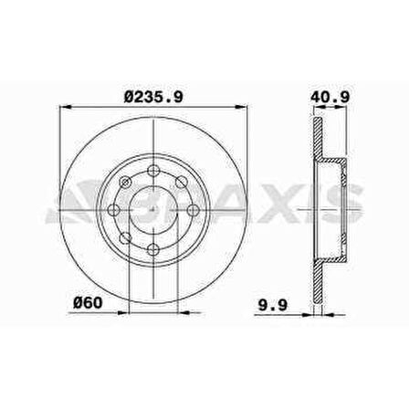 ON FREN DISK AYNASI CORSA A 1.2 - 1.3 - 1.4 83 89 KADETT D - E 1.2 - 1.3 - 1.4 84 90 - BRAXIS AE0384