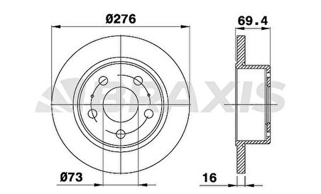 ARKA FREN DISK AYNASI IVECO DAILY 99 2.3TD 2.8TD