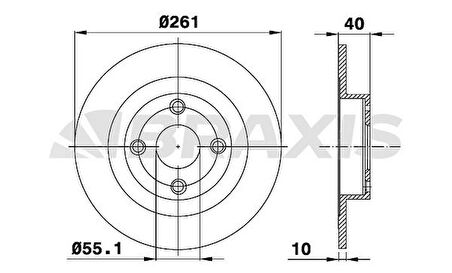 ARKA FREN DISK AYNASI 323 S VI BJ 1.4 16V / 1.4 / 16 09 / 98 10 / 03 323 F VI BJ 1.4 / 1.6 / 2.0 TD