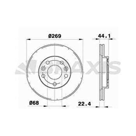 ON FREN DISK AYNASI DUSTER 1.5DCI - 1.6 NISSAN TERRANO 5 BIJON ABS SIZ - BRAXIS AE0261