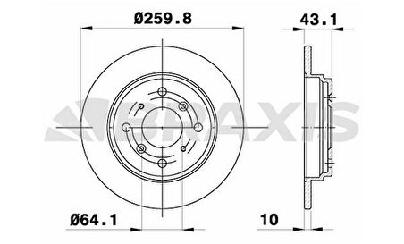 ARKA FREN DISK AYNASI HONDA ACCORD PRELUDE 2.2I