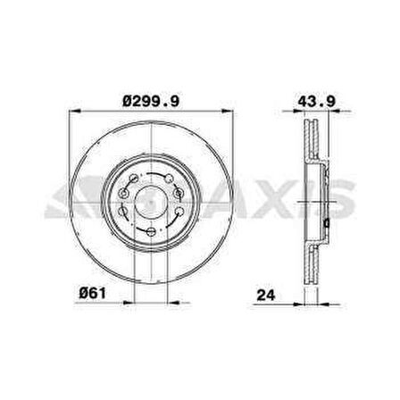 ON FREN DISK AYNASI SCENIC II GRAND SCENIC II 2.0 DCI 05=- HAVA KANALLI - BRAXIS AE0778