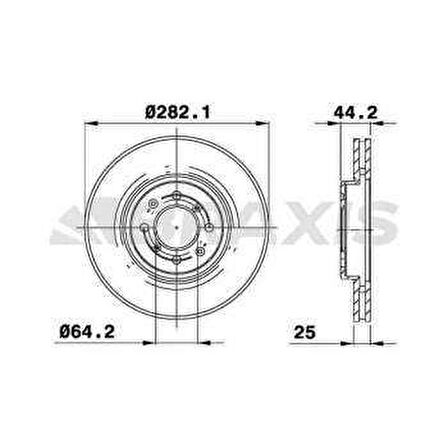 ON FREN DISK AYNASI MG ZR ZS 1.8I 2.5I 2.0TD - BRAXIS AE0781