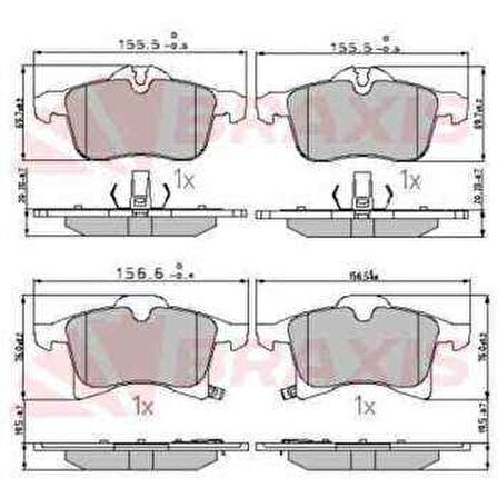 ON FREN BALATASI ASTRA H - MERIVA A - MERIVA B - ZAFIRA B - CORSA C - COMBO C Y17DT Z17DTH - BRAXIS AA0604