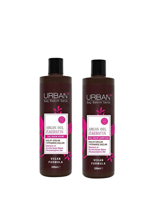 Urban Care Argan&Keratin Şampuan&Saç Kremi 330ml 2'li Set