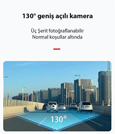 Coofbe Geniş Açılı 1080P HD Gece Görüşlü Araç Kamerası Wifi Telefondan Kontrollü Araç Kamerası WDR 