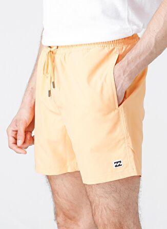 Billabong Normal Kalıp Lastikli Bel Cepli Baskılı Turuncu Erkek Şort Mayo