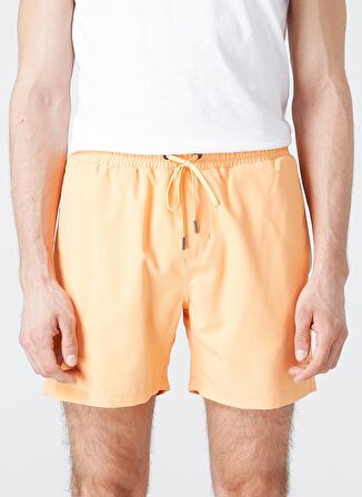 Billabong Normal Kalıp Lastikli Bel Cepli Baskılı Turuncu Erkek Şort Mayo