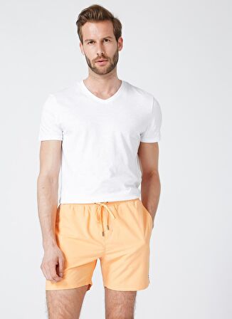 Billabong Normal Kalıp Lastikli Bel Cepli Baskılı Turuncu Erkek Şort Mayo
