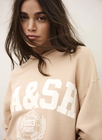 Pudra Kadın Pamuklu Sweatshirt 1E26BENJ