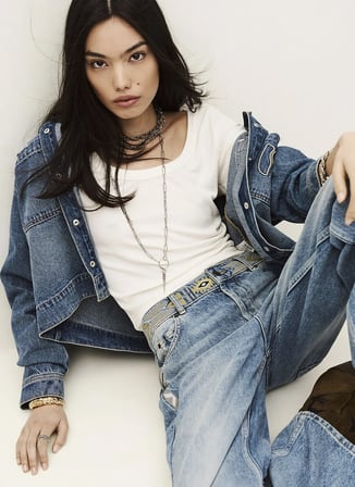 Ba&Sh Mavi Kadın Denim Pantolon