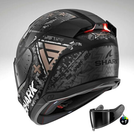 Shark Skwal i3 Hellcat Mat Kapalı Kask - Antrasit/Siyah