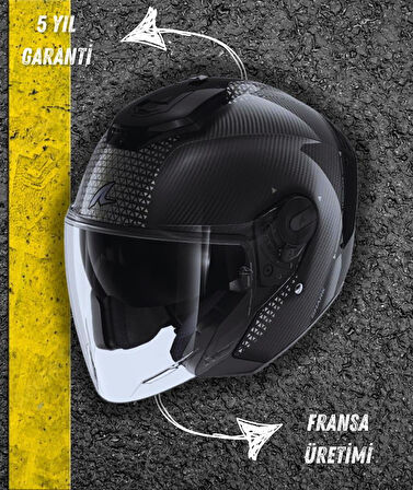 Shark Rs Jet Carbon Ikonik Kapalı Kask