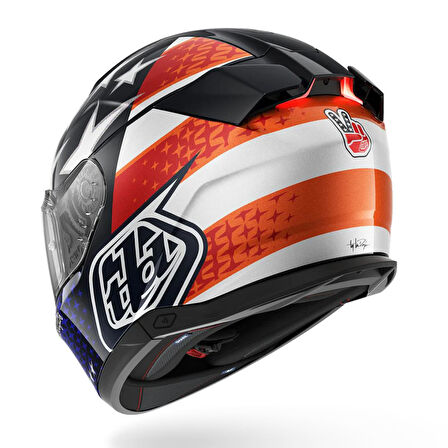 SHARK SKWAL İ3 US FLAG LACİ KIRMIZI BEYAZ KAPALI KASK