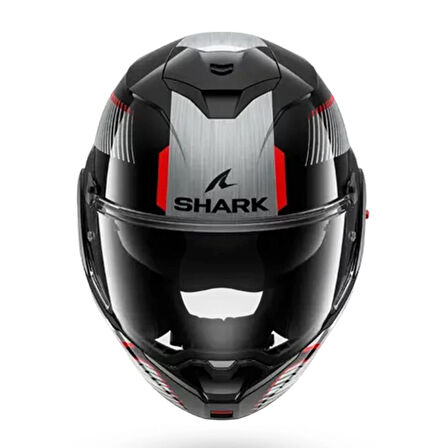 SHARK OXO SIKTER SİYAH GRİ KIRMIZI ÇENE AÇILIR KASK