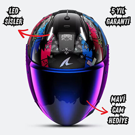 Shark Skwal i3 Jet Hellcat Açık Kask