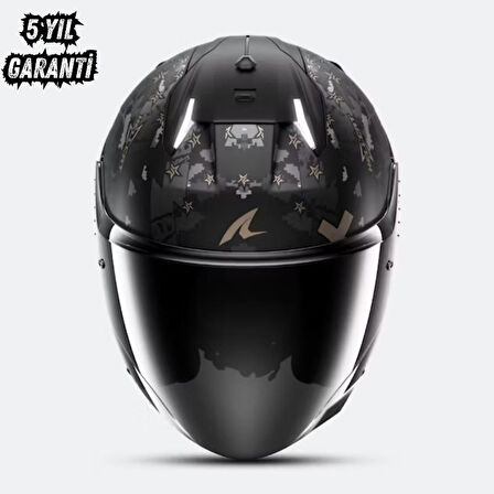 Shark Skwal i3 Jet Hellcat Mat Stop Lambalı ve Led Sisli Açık Kask