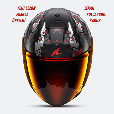 Shark Skwal i3 Jet Hellcat Mat Açık Kask