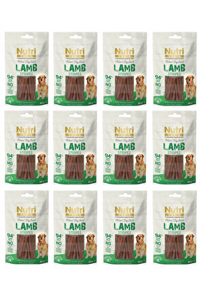 Nutri Canin Kuzu Etli Fileto Tahılsız Köpek Ödülü 80 Gr. X 12 Adet