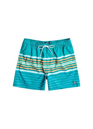 Billabong Turkuaz Erkek Şort Mayo C1LB02 ALL DAY STRIPES LB