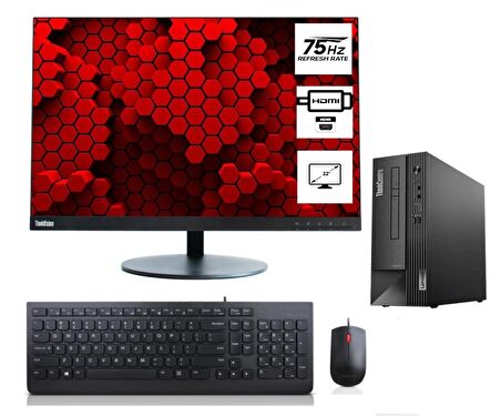 LENOVO THINKCENTRE NEO 50S SFF İntel Core İ5 12400 16gb 256GB M.2 Nvme SSD 21.5"Monitör Windows11Pro MasaÜstü Bilgisiyar SFFM11T00014TX37+ZettaUsbBellek