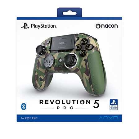 NACON Revolution 5 Pro Officially Licensed PlayStation Wireless Gaming Controller Field Camo