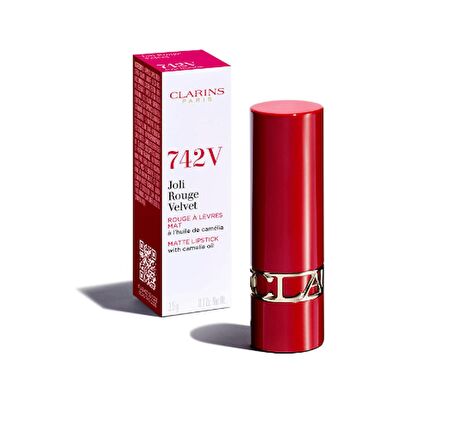 Clarins Joli Rouge Velvet Lips 742V Joli Rouge