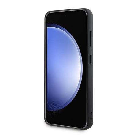 Samsung Galaxy S24 Plus Kılıf Karl Lagerfeld Taşlı Metal Logo Orjinal Lisanslı Kapak
