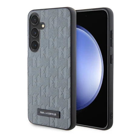 Samsung Galaxy S24 Kılıf Karl Lagerfeld Orjinal Lisanslı Saffiano Monogram Metal Logo Kapak