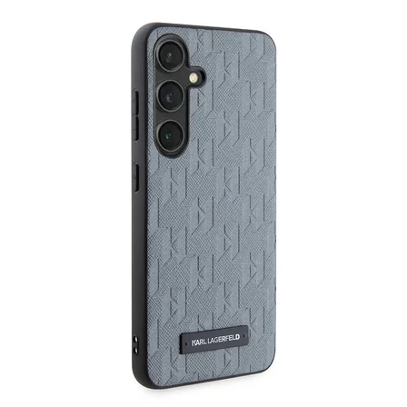 Samsung Galaxy S24 Kılıf Karl Lagerfeld Orjinal Lisanslı Saffiano Monogram Metal Logo Kapak