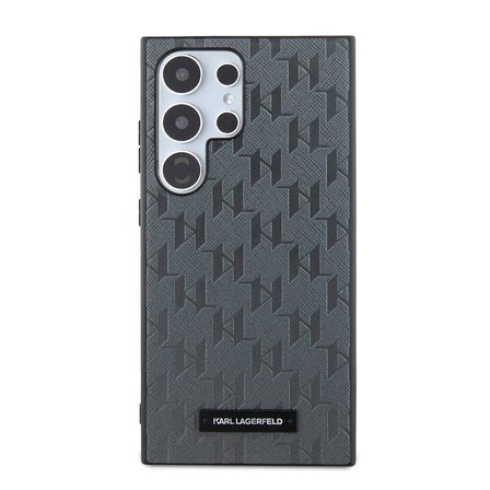 Samsung Galaxy S24 Ultra Kılıf Karl Lagerfeld Orjinal Lisanslı Saffiano Monogram Metal Logo Kapak